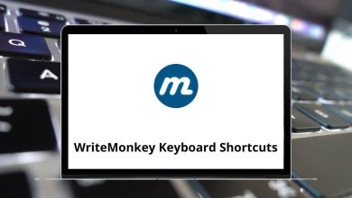 WriteMonkey Keyboard Shortcuts