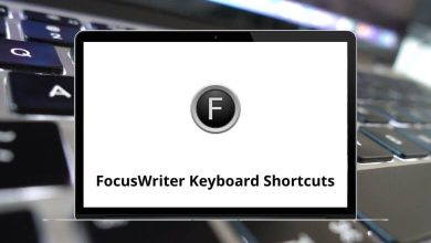 FocusWriter Keyboard Shortcuts