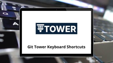 Git Tower Keyboard Shortcuts