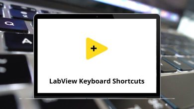 LabView Keyboard Shortcuts