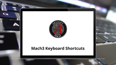 Mach3 Keyboard Shortcuts