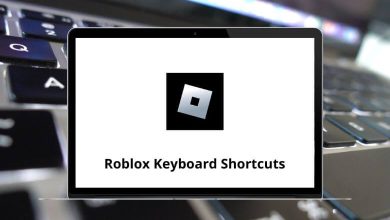 Roblox Keyboard Shortcuts