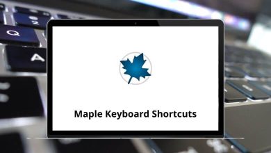 Maple Keyboard Shortcuts