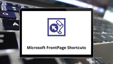 Microsoft FrontPage Keyboard Shortcuts