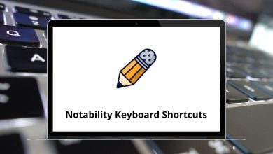 Notability Keyboard Shortcuts