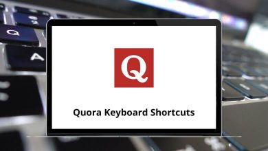 Quora Keyboard Shortcuts