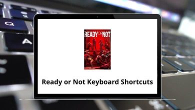 Ready or Not Keyboard Shortcuts