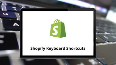 Shopify Keyboard Shortcuts