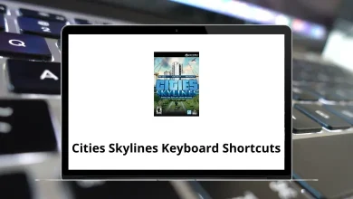 Cities Skylines Keyboard Shortcuts