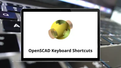 OpenSCAD Keyboard Shortcuts