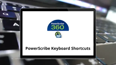 PowerScribe Keyboard Shortcuts