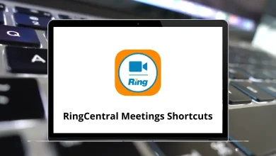 RingCentral Meetings Keyboard Shortcuts