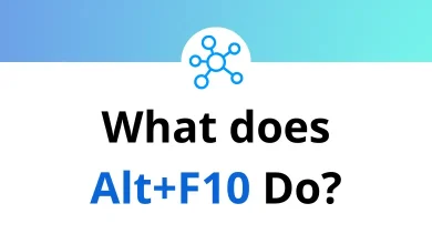 What does Alt+F10 do