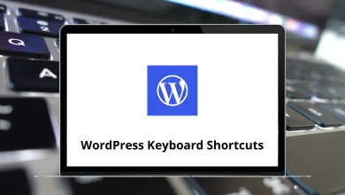 WordPress Keyboard Shortcuts