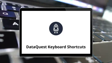 DataQuest Keyboard Shortcuts