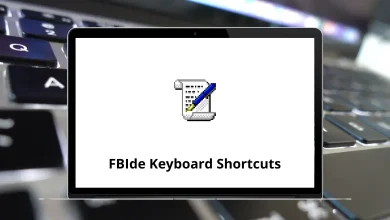 FBIde Keyboard Shortcuts