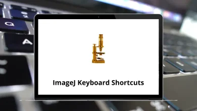 ImageJ Keyboard Shortcuts