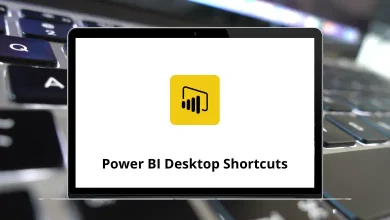 Power BI Desktop Keyboard Shortcuts
