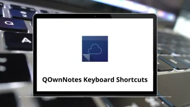 QOwnNotes Keyboard Shortcuts
