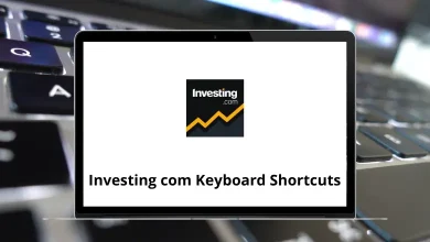 Investing com Keyboard Shortcuts