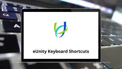 eUnity Keyboard Shortcuts