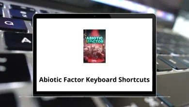 Abiotic Factor Keyboard Shortcuts