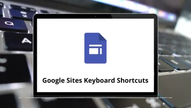 Google Sites Keyboard Shortcuts