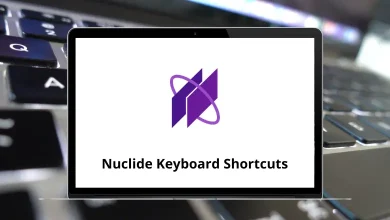 Nuclide Keyboard Shortcuts
