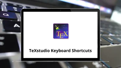 TeXstudio Keyboard Shortcuts