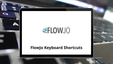 FlowJo Keyboard Shortcuts