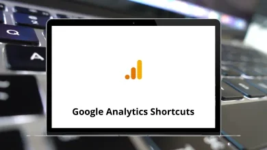 Google Analytics Keyboard Shortcuts