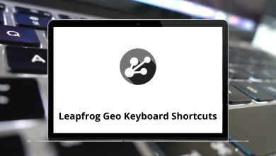 Leapfrog Geo Keyboard Shortcuts