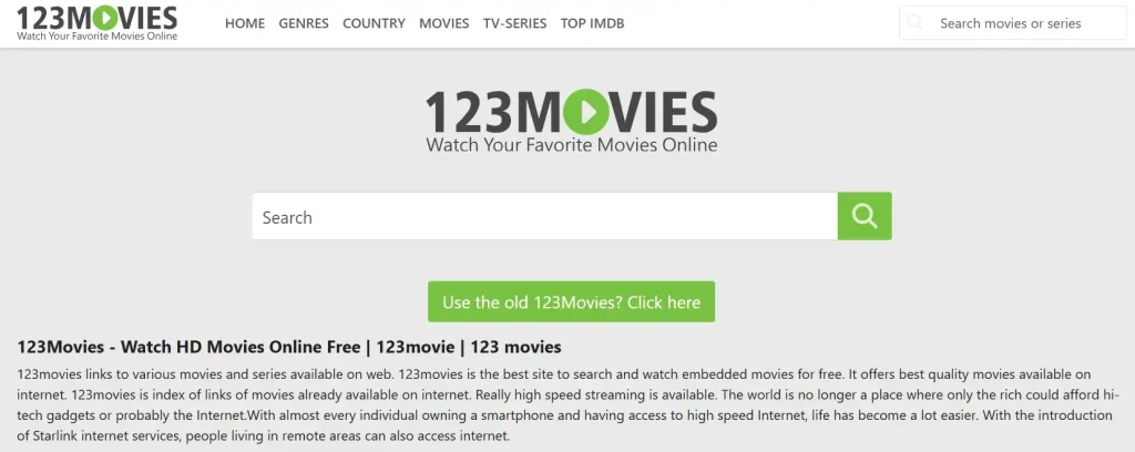 123Movies homepage 123Movies homepage