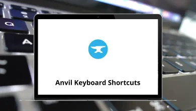 Anvil Keyboard Shortcuts
