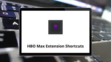 HBO Max Extension Keyboard Shortcuts