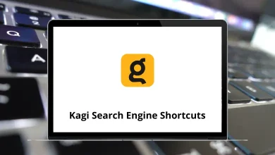 Kagi Search Engine Keyboard Shortcuts