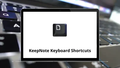 KeepNote Keyboard Shortcuts