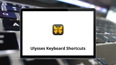 Ulysses Keyboard Shortcuts