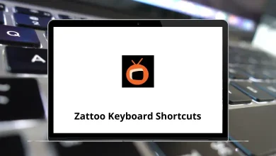 Zattoo Keyboard Shortcuts