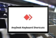 AnyDesk Keyboard Shortcuts