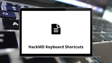 HackMD Keyboard Shortcuts
