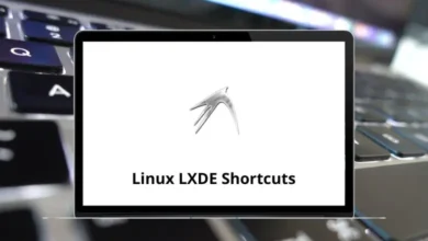 Linux LXDE Keyboard Shortcuts