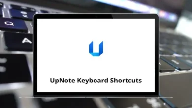 UpNote Keyboard Shortcuts