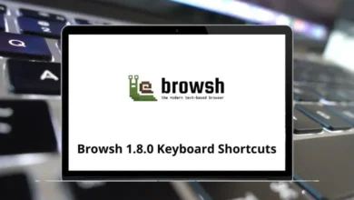 Browsh 1.8.0 Keyboard Shortcuts