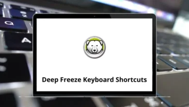 Deep Freeze Keyboard Shortcuts