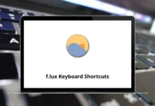 f.lux Keyboard Shortcuts