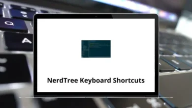 NerdTree Keyboard Shortcuts