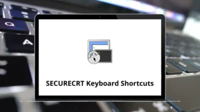 SECURECRT Keyboard Shortcuts