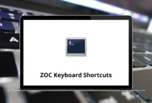 ZOC Keyboard Shortcuts