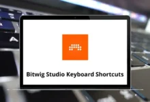 Bitwig Studio Keyboard Shortcuts